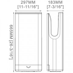 Сушилка для рук электрическая SantiLine SL-8001