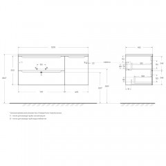 Тумба под раковину BelBagno Etna 120 rovere nature ETNA-1200-2C-1A-SO-RN-L