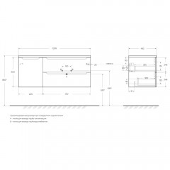 Тумба под раковину BelBagno Etna 120 rovere nature ETNA-1200-2C-1A-SO-RN-R