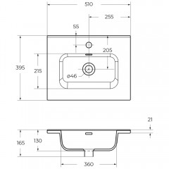 Раковина мебельная BelBagno BB500/390ETL