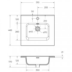 Раковина мебельная BelBagno BB500ETL