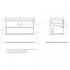 Тумба под раковину BelBagno Kraft 100 bianco opaco KRAFT-1000-1C-SO-BO