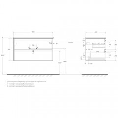 Тумба под раковину BelBagno Kraft 90 bianco opaco KRAFT-900-2C-SO-BO