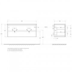 Тумба под раковину BelBagno Kraft 120 rovere nebrasca nature KRAFT-1200-2C-SO-2-RNN