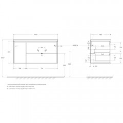 Тумба под раковину BelBagno Kraft 100 rovere galifax bianco KRAFT-1000-2C-1A-SO-RGB-R