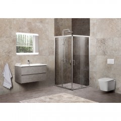 Душевое ограждение BelBagno Unique UNIQUE-A-2-75/90-C-Cr