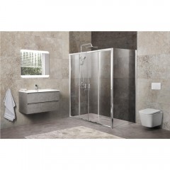 Душевое ограждение BelBagno Unique UNIQUE-AH-21-150/180-100-C-Cr