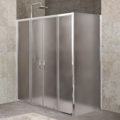 Душевое ограждение BelBagno Unique UNIQUE-AH-21-150/180-80-P-Cr