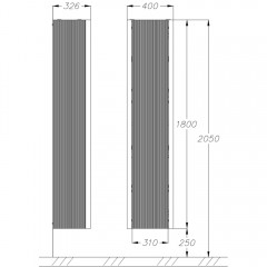 Пенал Opadiris Рубинно 40 белый 00-00006365