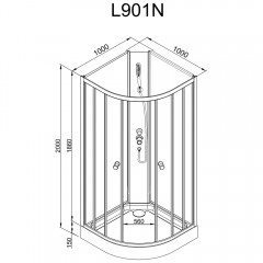 Душевая кабина Dto L901N