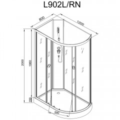 Душевая кабина Dto L902LN