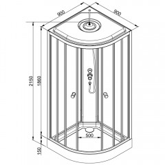 Душевая кабина Dto L909+VST