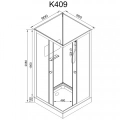 Душевая кабина Dto K409