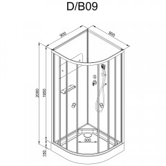 Душевая кабина Dto D09