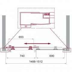 Душевая дверь BelBagno Uno UNO-195-BF-1-150-C-Cr