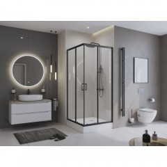 Душевой угол BelBagno Uno UNO-195-A-2-90-C-NERO