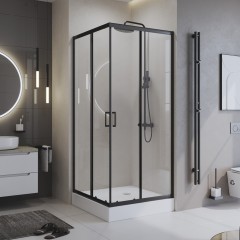 Душевой угол BelBagno Uno UNO-195-A-2-100-C-NERO