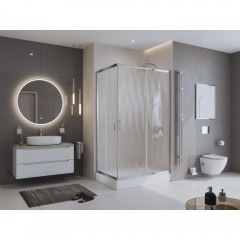 Душевой угол BelBagno Uno UNO-195-AH-2-120/100-CH-CR