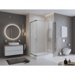 Душевой угол BelBagno Uno UNO-195-AH-2-120/80-C-Cr