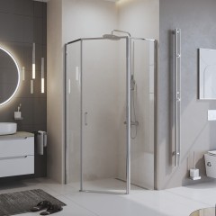 Душевой угол BelBagno Uno UNO-195-P-1-80-C-Cr