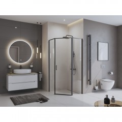 Душевой угол BelBagno Uno UNO-195-P-1-90-C-NERO