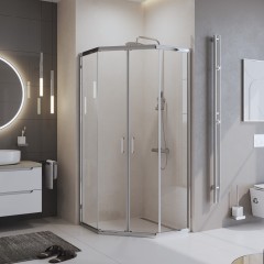 Душевой угол BelBagno Uno UNO-195-P-2-90-C-Cr