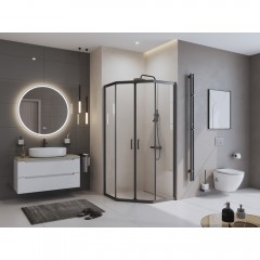 Душевой угол BelBagno Uno UNO-195-P-2-90-C-NERO