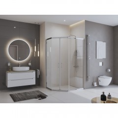 Душевой угол BelBagno Uno UNO-195-PH-2-100/80-C-Cr