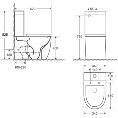 Унитаз WeltWasser Merzbach 011 GL-WT безободковый торнадо