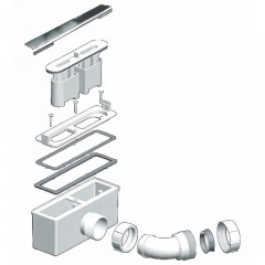 Сифон для поддона WeltWasser WW TRAB 10 CR