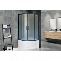 Душевой угол Royal Bath Practic RB90BK-C-BL