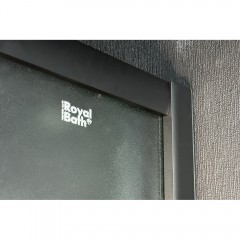 Душевой угол Royal Bath Practic RB8120BK-C-BL-R