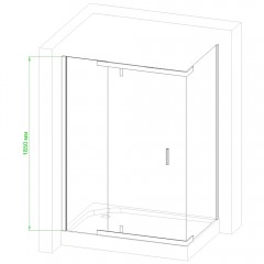 Душевое ограждение Royal Bath RB80HPVD-T