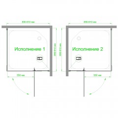 Душевое ограждение Royal Bath RB90HPVD-T