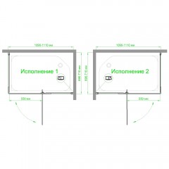 Душевое ограждение Royal Bath RB7110HPVD-T