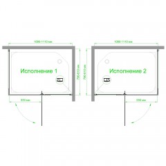 Душевое ограждение Royal Bath RB8110HPVD-T-BL