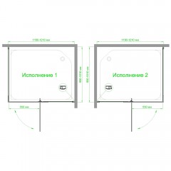 Душевое ограждение Royal Bath RB1120HPVD-T