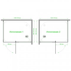 Душевое ограждение Royal Bath RB1130HPVD-T