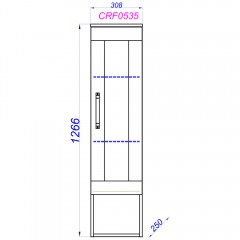 Пенал Aqwella Craft 30 CRF0503DB