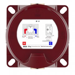 Смеситель для ванны встраиваемый AQUAme AQM8801MB с термостатом