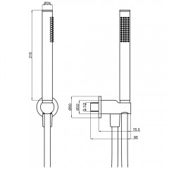 Душевой гарнитур AQUAme AQM8711BG