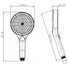 Ручной душ AQUAme AQM8504CR