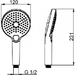 Ручной душ AQUAme AQM8510CR