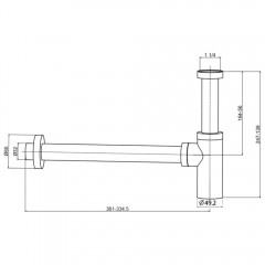 Сифон для раковины AQUAme AQM7010BC