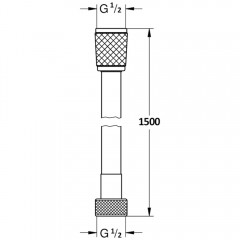 Душевой шланг AQUAme AQM1500B