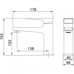 Смеситель для раковины Grossman Classic 510.K35.04.320