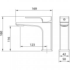 Смеситель для раковины Grossman Pragma 510.K35.03.100