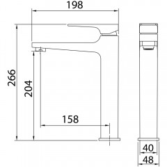 Смеситель для раковины Grossman Classic 520.K35.04.100