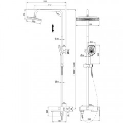 Душевая система Grossman Pragma 500.K35.03.100