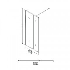 Душевое ограждение Niagara Nova NG-481-90FBLACK